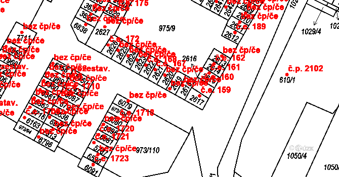 Havlíčkův Brod 38682079 na parcele st. 2619 v KÚ Havlíčkův Brod, Katastrální mapa