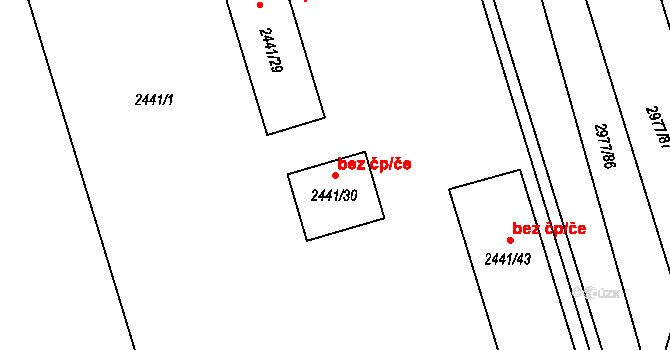 Mohelnice 44913079 na parcele st. 2441/30 v KÚ Mohelnice, Katastrální mapa