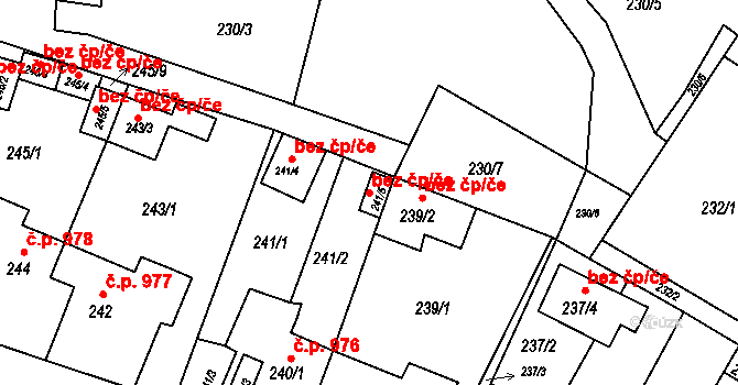 Jirkov 45034079 na parcele st. 241/5 v KÚ Jirkov, Katastrální mapa