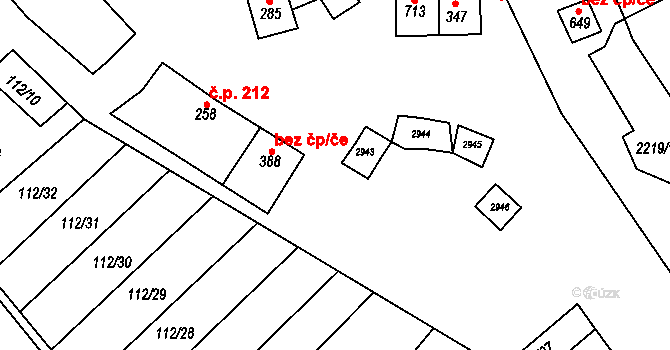 Vrbice 47262079 na parcele st. 643 v KÚ Vrbice u Velkých Pavlovic, Katastrální mapa