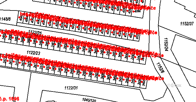 Rožnov pod Radhoštěm 47806079 na parcele st. 3453 v KÚ Rožnov pod Radhoštěm, Katastrální mapa