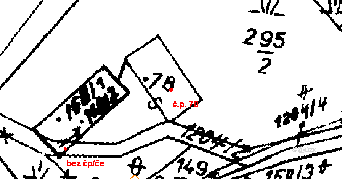 Heřmanice 70, Králíky na parcele st. 78 v KÚ Heřmanice u Králík, Katastrální mapa