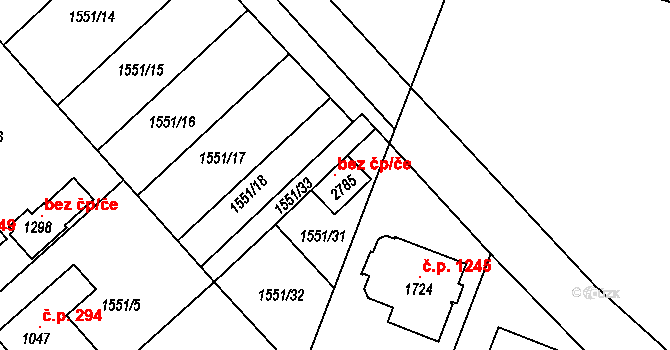 Třebechovice pod Orebem 106486080 na parcele st. 2785 v KÚ Třebechovice pod Orebem, Katastrální mapa