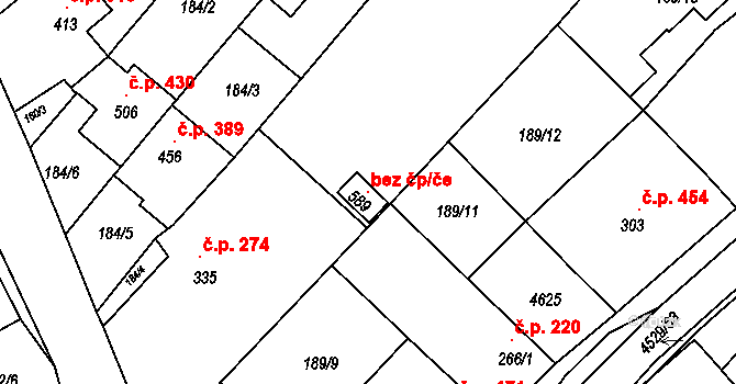 Mistřice 119273080 na parcele st. 589 v KÚ Mistřice I, Katastrální mapa