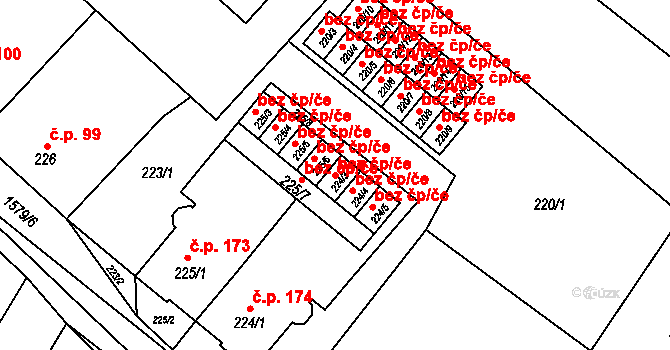 Zbýšov 48369080 na parcele st. 224/3 v KÚ Zbýšov u Oslavan, Katastrální mapa