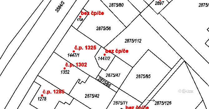 Lysá nad Labem 110295081 na parcele st. 1447/2 v KÚ Lysá nad Labem, Katastrální mapa