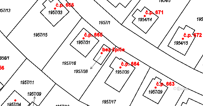 Semily 38857081 na parcele st. 1957/38 v KÚ Semily, Katastrální mapa