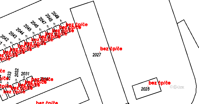 Dýšina 39618081 na parcele st. 2027 v KÚ Dýšina, Katastrální mapa