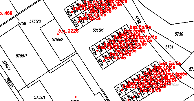 Žďár nad Sázavou 40760081 na parcele st. 5789 v KÚ Město Žďár, Katastrální mapa