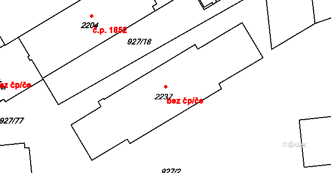Šumperk 42015081 na parcele st. 2237 v KÚ Šumperk, Katastrální mapa