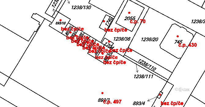 Týn nad Vltavou 43427081 na parcele st. 893/3 v KÚ Týn nad Vltavou, Katastrální mapa