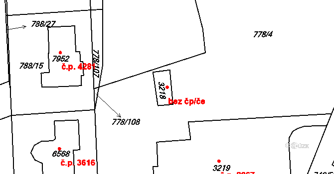 Havlíčkův Brod 44518081 na parcele st. 3218 v KÚ Havlíčkův Brod, Katastrální mapa