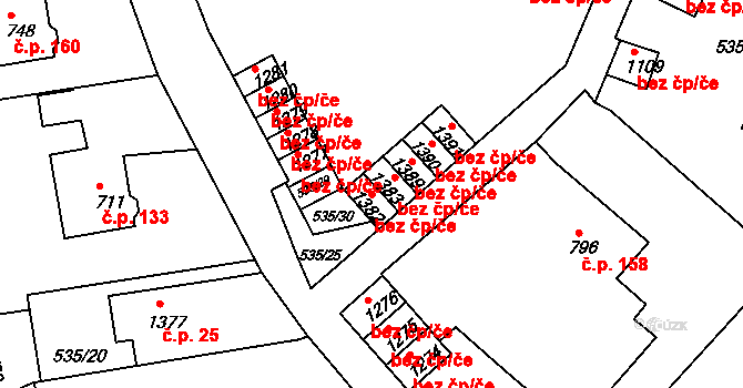 Broumov 46436081 na parcele st. 1382 v KÚ Broumov, Katastrální mapa