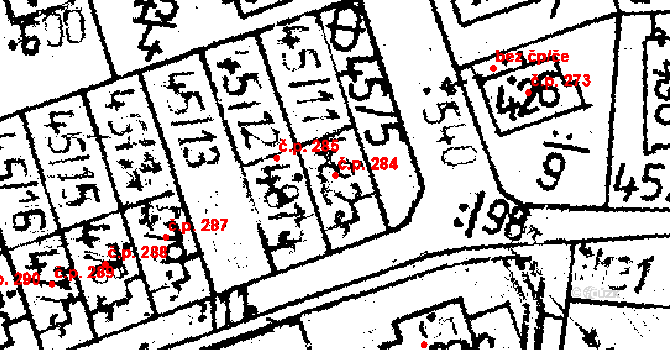 Lukavec 284 na parcele st. 482 v KÚ Lukavec u Pacova, Katastrální mapa