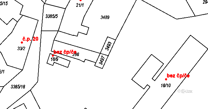 Bohušov 42417082 na parcele st. 21/4 v KÚ Bohušov, Katastrální mapa