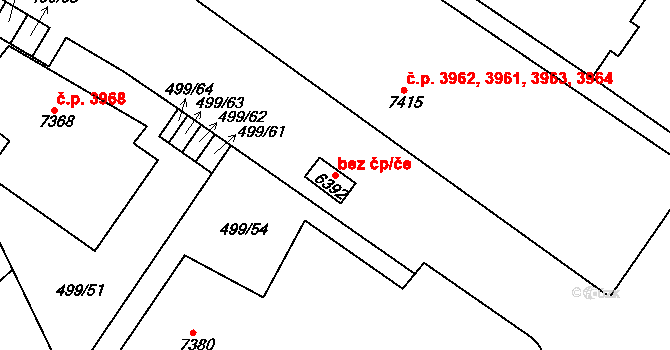 Havlíčkův Brod 44512082 na parcele st. 6392 v KÚ Havlíčkův Brod, Katastrální mapa