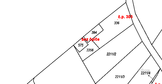 Libá 120486083 na parcele st. 575 v KÚ Libá, Katastrální mapa