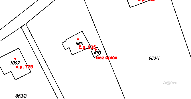 Sobotka 41708083 na parcele st. 661 v KÚ Sobotka, Katastrální mapa
