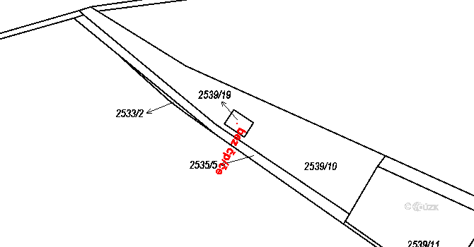 Pelhřimov 45255083 na parcele st. 2539/19 v KÚ Pelhřimov, Katastrální mapa