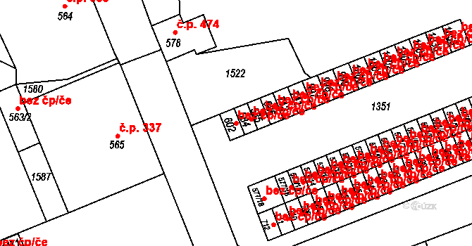 Žacléř 45032084 na parcele st. 602 v KÚ Žacléř, Katastrální mapa