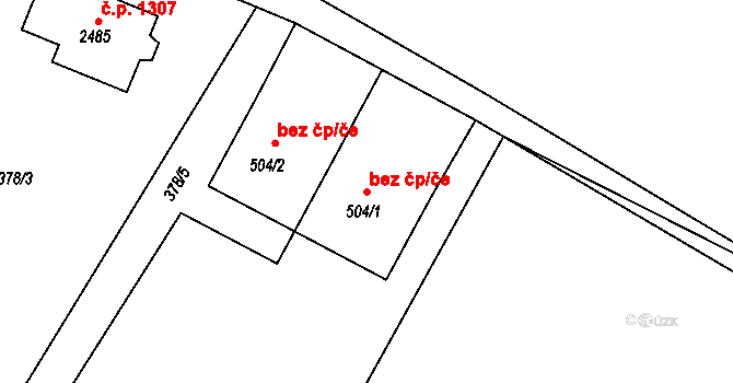 Blatná 47040084 na parcele st. 504/1 v KÚ Blatná, Katastrální mapa