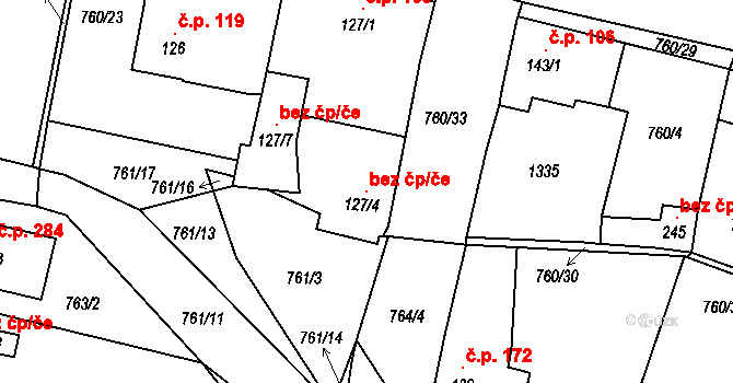 Ejpovice 99917084 na parcele st. 127/4 v KÚ Ejpovice, Katastrální mapa
