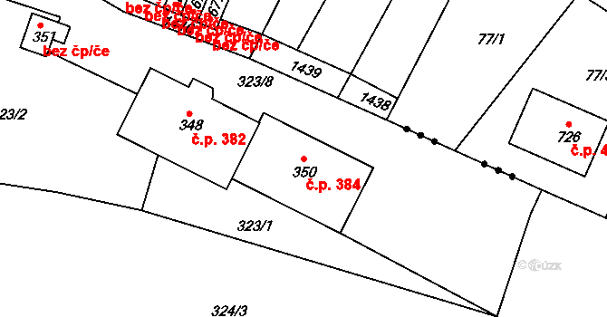 Miletín 384, Katastrální mapa