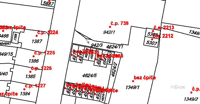Žatec 2320, Katastrální mapa