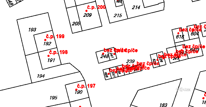 Jívka 39006085 na parcele st. 248 v KÚ Horní Vernéřovice, Katastrální mapa