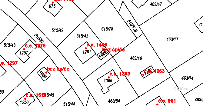 Hradištko 45706085 na parcele st. 1946 v KÚ Hradištko pod Medníkem, Katastrální mapa