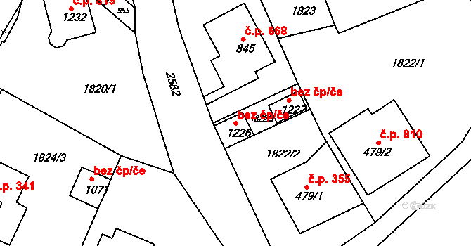 Česká Kamenice 47245085 na parcele st. 1226 v KÚ Česká Kamenice, Katastrální mapa