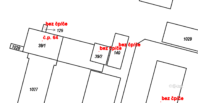 Mirkovice 118551086 na parcele st. 39/2 v KÚ Mirkovice, Katastrální mapa