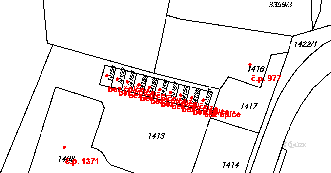 Tachov 38323087 na parcele st. 1415/6 v KÚ Tachov, Katastrální mapa