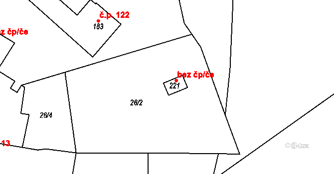 Libenice 42627087 na parcele st. 221 v KÚ Libenice, Katastrální mapa