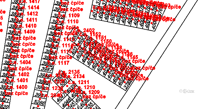 Cheb 44664087 na parcele st. 4016 v KÚ Cheb, Katastrální mapa