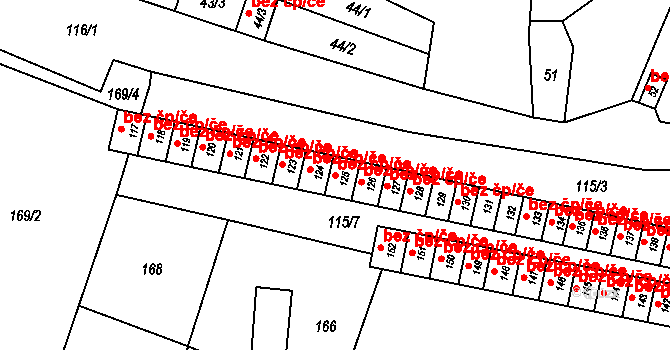 Rýmařov 46585087 na parcele st. 125 v KÚ Rýmařov, Katastrální mapa