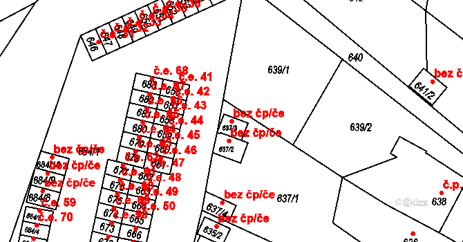 Klášterec nad Ohří 39118088 na parcele st. 637/3 v KÚ Miřetice u Klášterce nad Ohří, Katastrální mapa