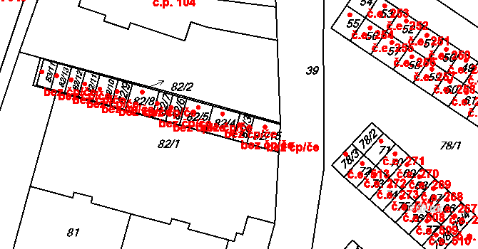 Klášterec nad Ohří 45106088 na parcele st. 82/3 v KÚ Miřetice u Klášterce nad Ohří, Katastrální mapa