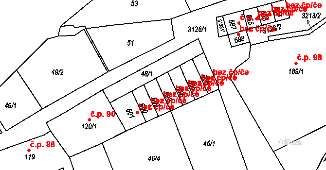 Bečov nad Teplou 45766088 na parcele st. 598 v KÚ Bečov nad Teplou, Katastrální mapa