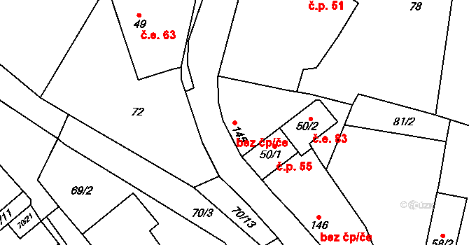 Žinkovy 49012088 na parcele st. 145 v KÚ Žinkovy, Katastrální mapa