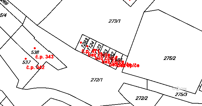 Adamov 49730088 na parcele st. 983 v KÚ Adamov, Katastrální mapa