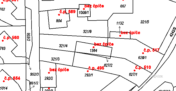 Kardašova Řečice 80874088 na parcele st. 1384 v KÚ Kardašova Řečice, Katastrální mapa