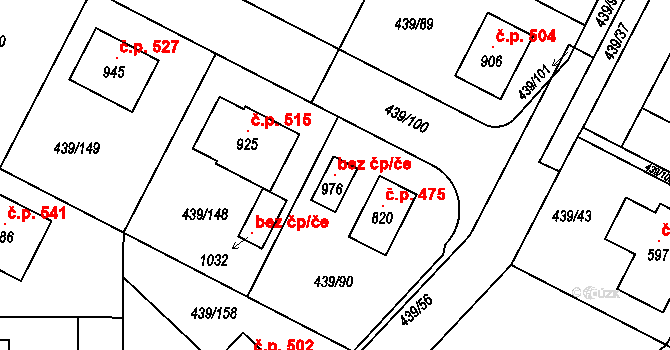 Opatovice nad Labem 101484089 na parcele st. 976 v KÚ Opatovice nad Labem, Katastrální mapa