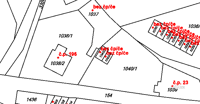 Doksy 45919089 na parcele st. 1040/3 v KÚ Doksy u Máchova jezera, Katastrální mapa