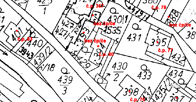 Cvikov II 80, Cvikov na parcele st. 394 v KÚ Cvikov, Katastrální mapa