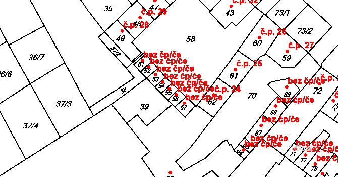 Olomouc 40858090 na parcele st. 55 v KÚ Hejčín, Katastrální mapa
