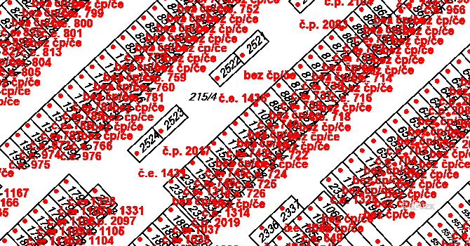 Sezimovo Ústí 49700090 na parcele st. 1155 v KÚ Sezimovo Ústí, Katastrální mapa