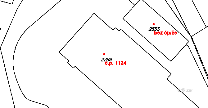 Prachatice II 1124, Prachatice na parcele st. 2289 v KÚ Prachatice, Katastrální mapa