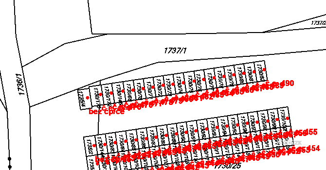 Miřetice u Klášterce nad Ohří 480, Klášterec nad Ohří na parcele st. 1730/72 v KÚ Miřetice u Klášterce nad Ohří, Katastrální mapa