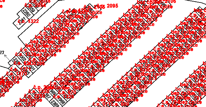 Sezimovo Ústí 843, Katastrální mapa